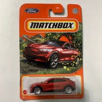 Matchbox 2021 Ford Mustang Mach E Red - Damaged Card