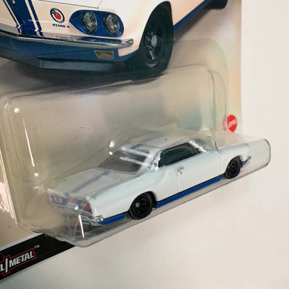 Hot Wheels 1/64 Car Culture Jay Leno’s Garage ‘66 Chevrolet Corvair Yenko Stinger - Damaged Card