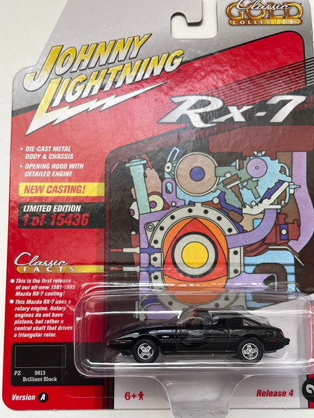 Johnny Lightning 1/64 1981 Mazda RX-7 Classic Gold Collection Version A Black
