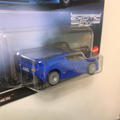 Hot Wheels 1/64 Car Culture Exotic Envy 2 ‘94 Bugatti EB110 Blue