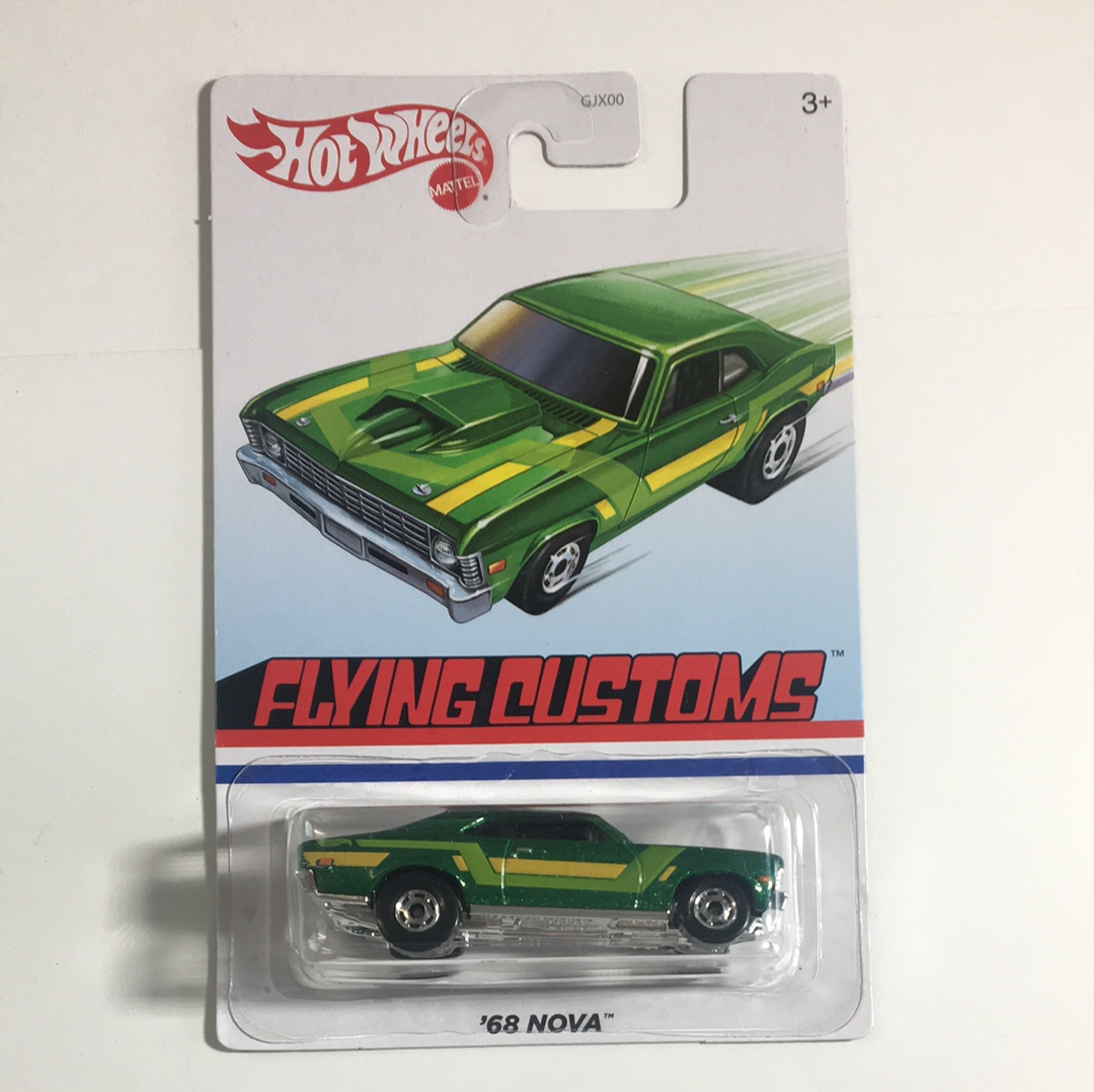 Hot Wheels 1/64 Flying Customs ‘68 Nova Green