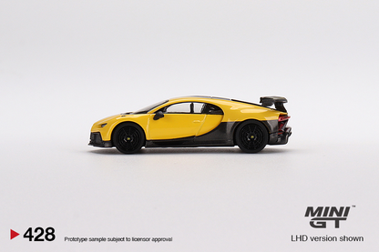 Mini GT 1/64 Bugatti Chiron Pur Sport Yellow