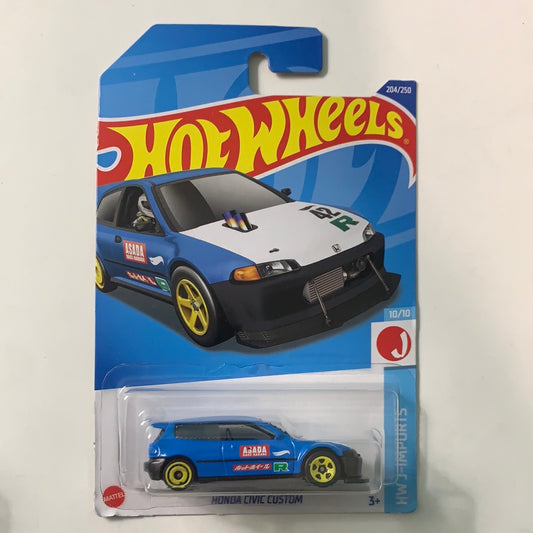Hot Wheels 1/64 Honda Civic Custom Blue