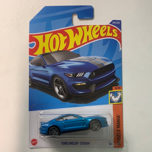 Hot Wheels 1/64 Ford Shelby GT350R Blue