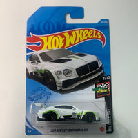 Hot Wheels 1/64 2018 Bentley Continental GT3 White