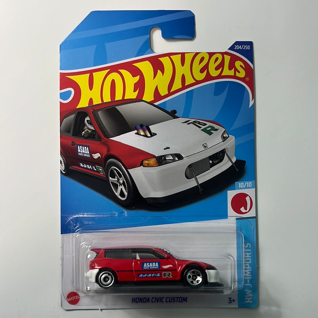 Hot Wheels 1/64 Honda Civic Custom Red