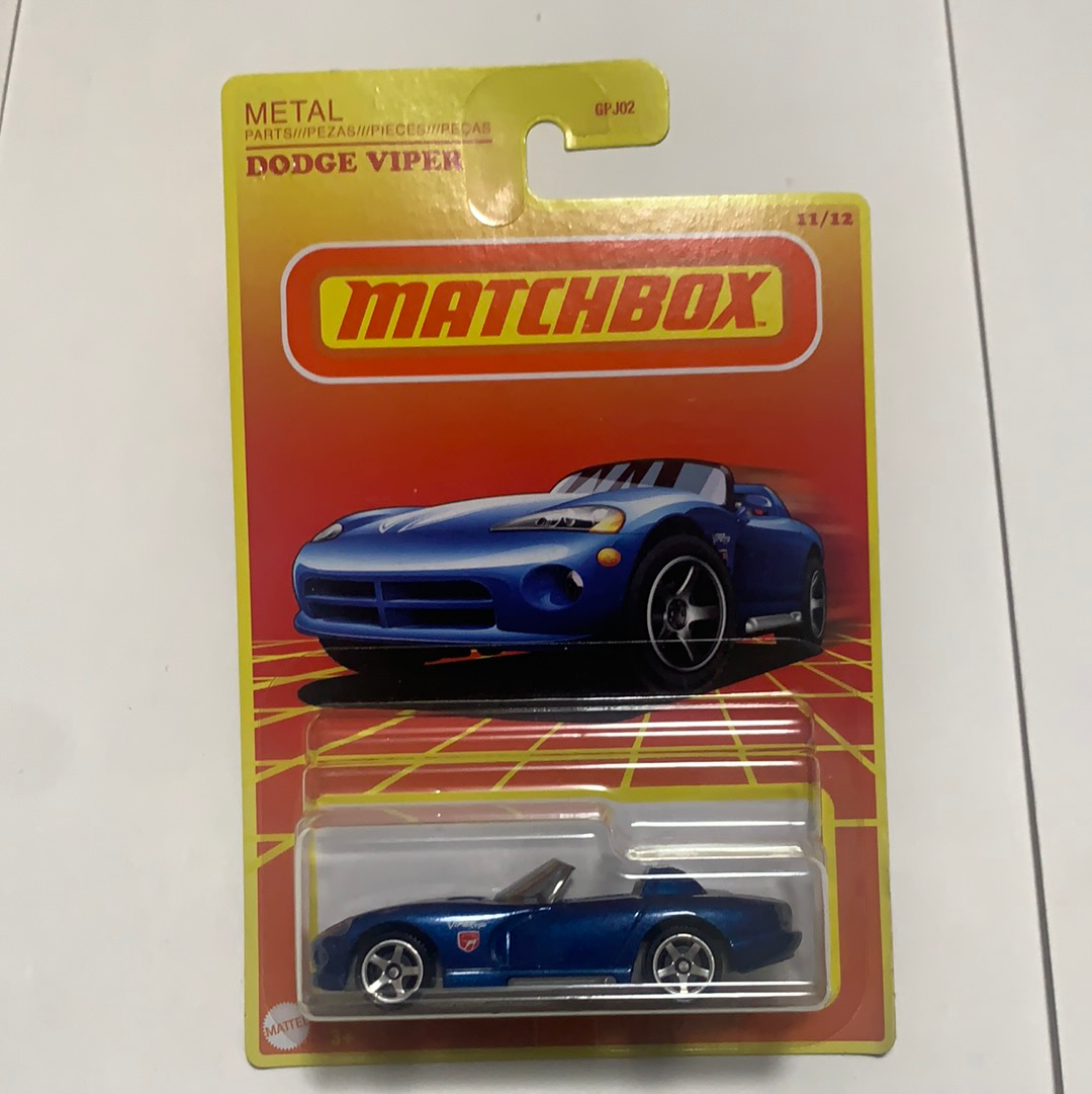 Matchbox Retro Dodge Viper Blue