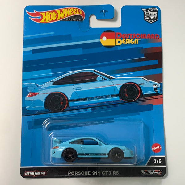 *Damaged Card* Hot Wheels Car Culture Deutschland Design 2 Porsche 911 GT3 RS Blue