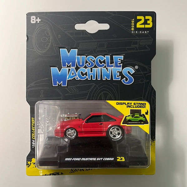 1/64 Muscle Machines 1993 Ford Mustang SVT Cobra Red