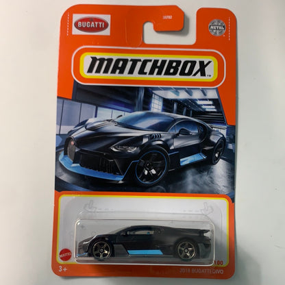 Matchbox 1/64 2018 Bugatti Divo Black & Blue