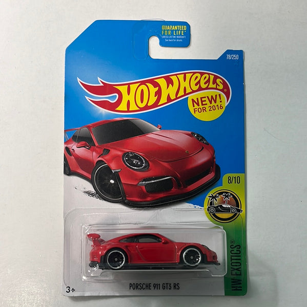 Hot Wheels Porsche 911 GT3 RS Red (U.S. Card)