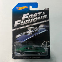 Hot Wheels Fast n Furious ‘72 Ford Gran Torino Sport Green