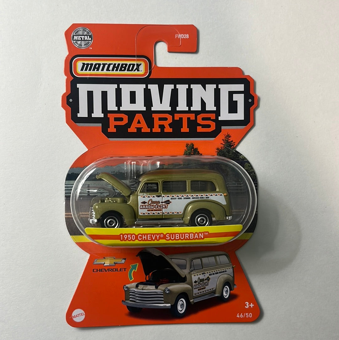 Matchbox Moving Parts 1950 Chevy Suburban Camp Arrow-Flint