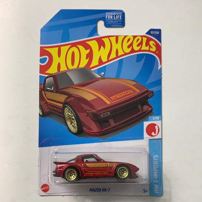 Hot Wheels 1/64 Mazda RX-7 Red