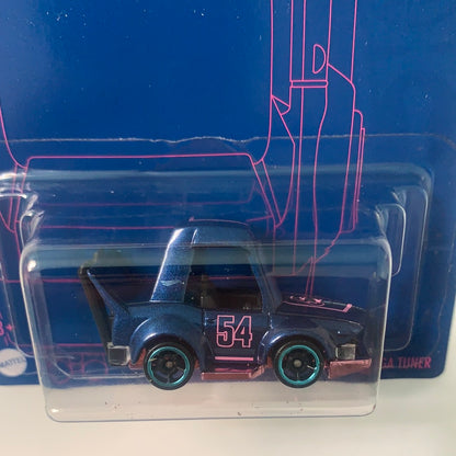 Hot Wheels 1/64 2022 Satin Blue & Pink Manga Tuner