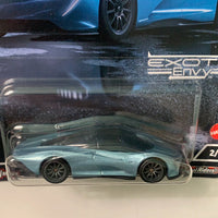 Hot Wheels Car Culture Exotic Envy 2 Mclaren Speedtail Blue - Damaged Card