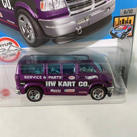 Hot Wheels 1/64 Dodge Van Purple - Damaged Card