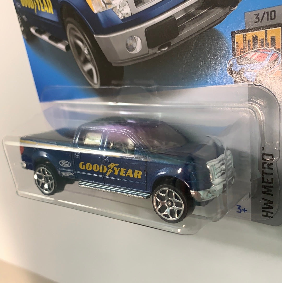 Hot Wheels 1/64 2009 Ford F-150 Good Year Blue