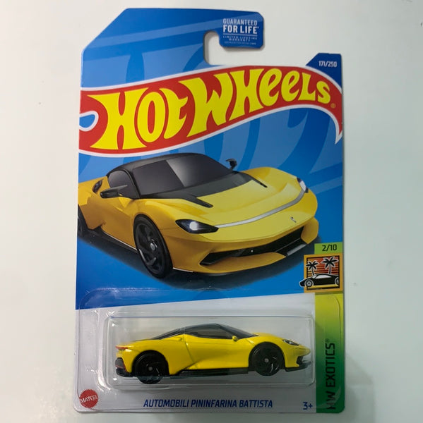 Hot Wheels 1/64 Automobili Pinninfarina Battista Yellow