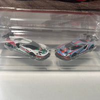 Hot Wheels Car Culture 2 Pack ‘16 Ford GT Race & ‘16 Ford GT Race - Damaged Box
