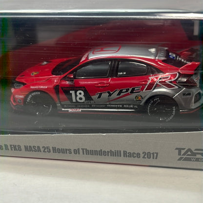 Tarmac Works Hobby64 1/64 Honda Civic Type R FK8 NASA 25 Hours of Thunderhill Race 2017 - Damaged Case