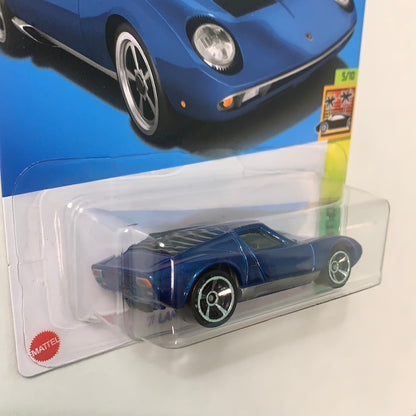 Hot Wheels 1/64 ‘71 Lamborghini Miura SV Blue