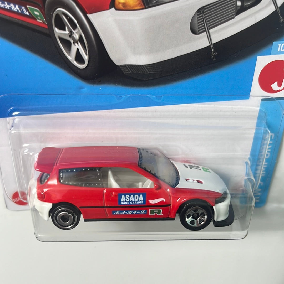 Hot Wheels 1/64 Honda Civic Custom Red