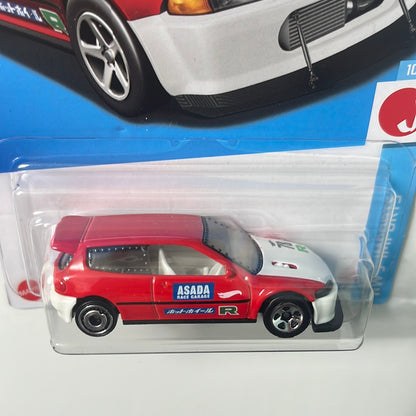 Hot Wheels 1/64 Honda Civic Custom Red