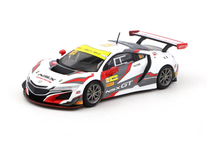 Tarmac Works Hobby64 1/64 2017 Honda NSX GT3 Macau GT Cup Fia Gt World Cup White & Grey