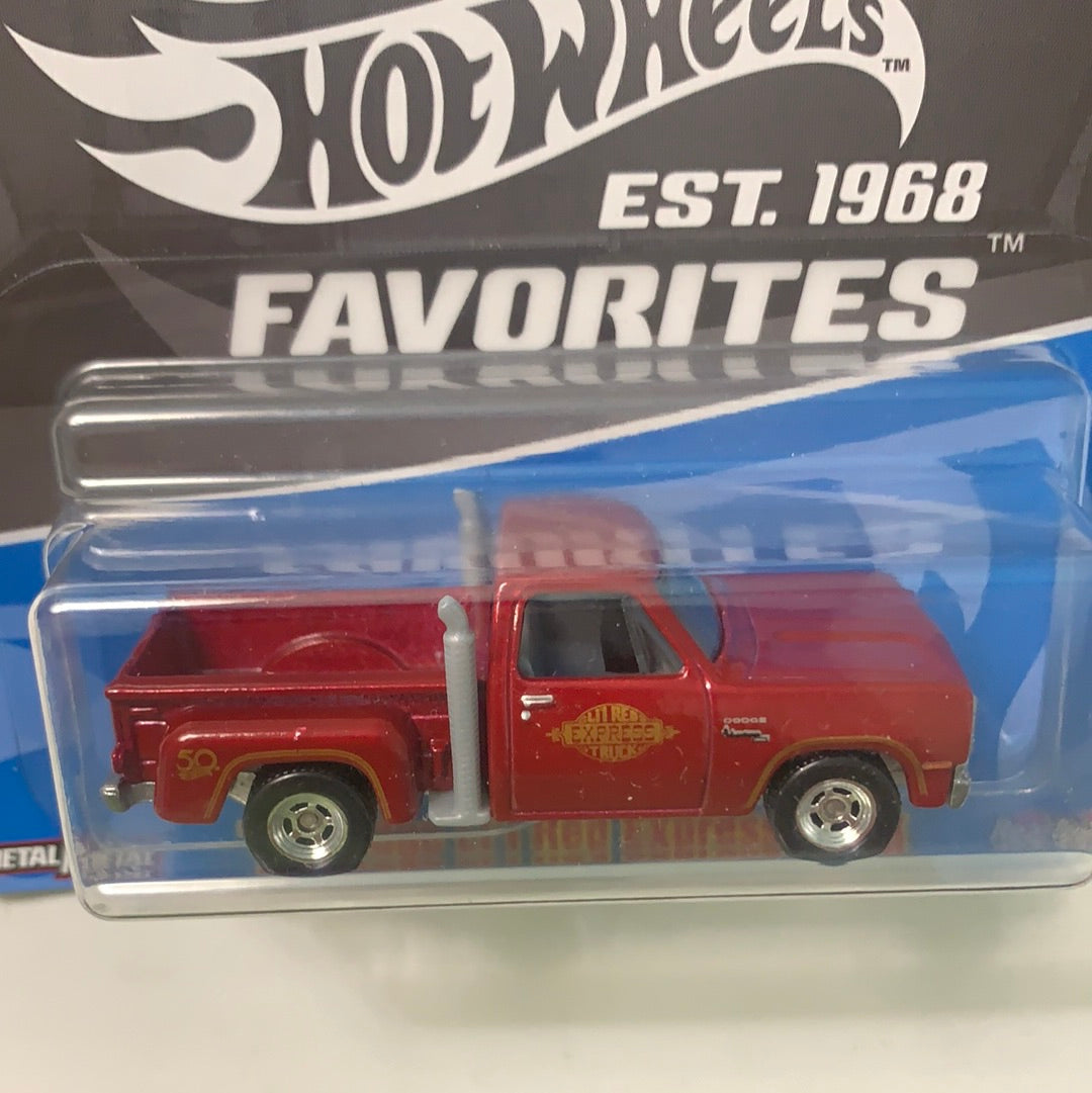 Hot Wheels 1/64 50th Favorites ‘78 Dodge Li’l Red Express Truck Red
