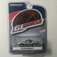 Greenlight 1/64 1982 Ford Mustang GT Silver - GL Muscle