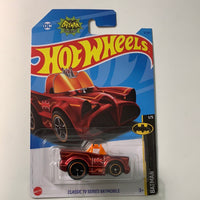 *Creased Corner* Hot Wheels Super Treasure Hunt Classic TV Series Batmobile Red