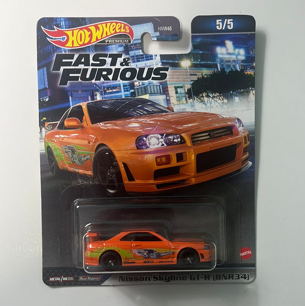 Hot Wheels Fast & Furious Nissan Skyline GT-R (BNR34) Orange