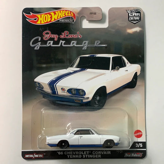 Hot Wheels 1/64 Car Culture Jay Leno’s Garage ‘66 Chevrolet Corvair Yenko Stinger - Damaged Card
