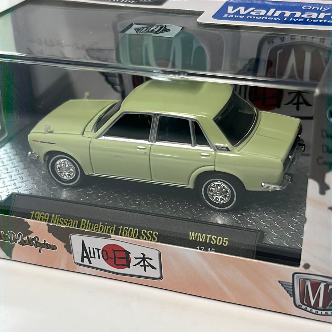 1/64 M2 Machines Auto Japan 1969 Nissan Bluebird 1600 SSS Green