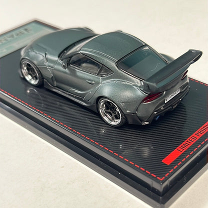 Ignition Models 1/64 Toyota Supra Pandem A90 Matte Blue Gray Metallic