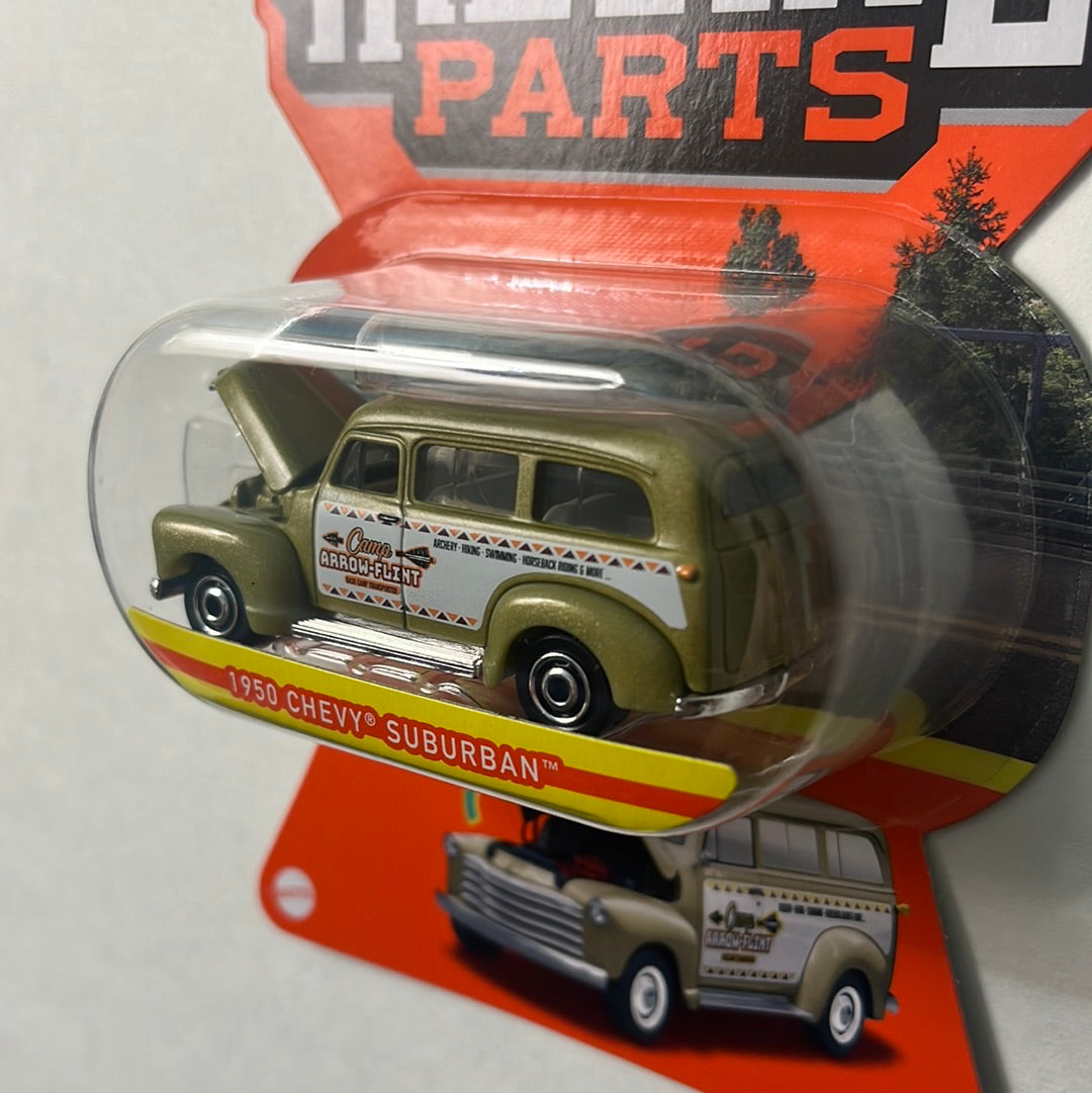 Matchbox Moving Parts 1950 Chevy Suburban Camp Arrow-Flint