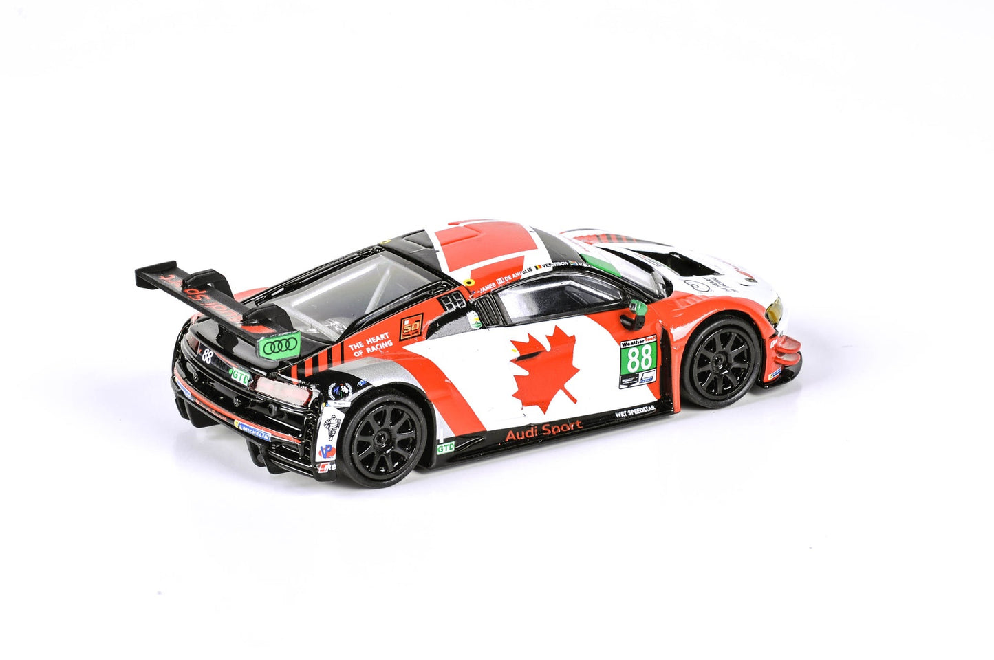 Para64 1/64 2019 Audi R8 LMS 24hr of Daytona WRT Speedstar Sport #88 White & Red