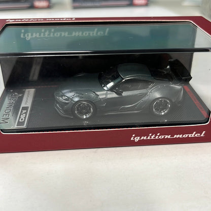 Ignition Models 1/64 Toyota Supra Pandem A90 Matte Blue Gray Metallic