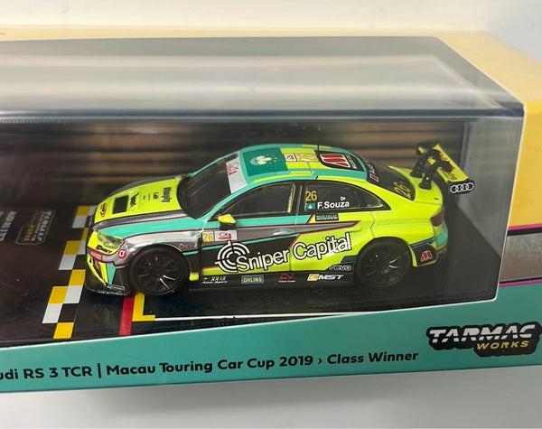 Tarmac Works Hobby64 1/64 Audi RS 3 TCR | Macau Touring Car Cup 2019 › Class Winner