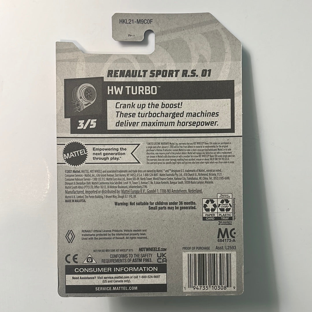 Hot Wheels Super Treasure Hunt Renault Sport R.S. 01 Red (U.S. Card)