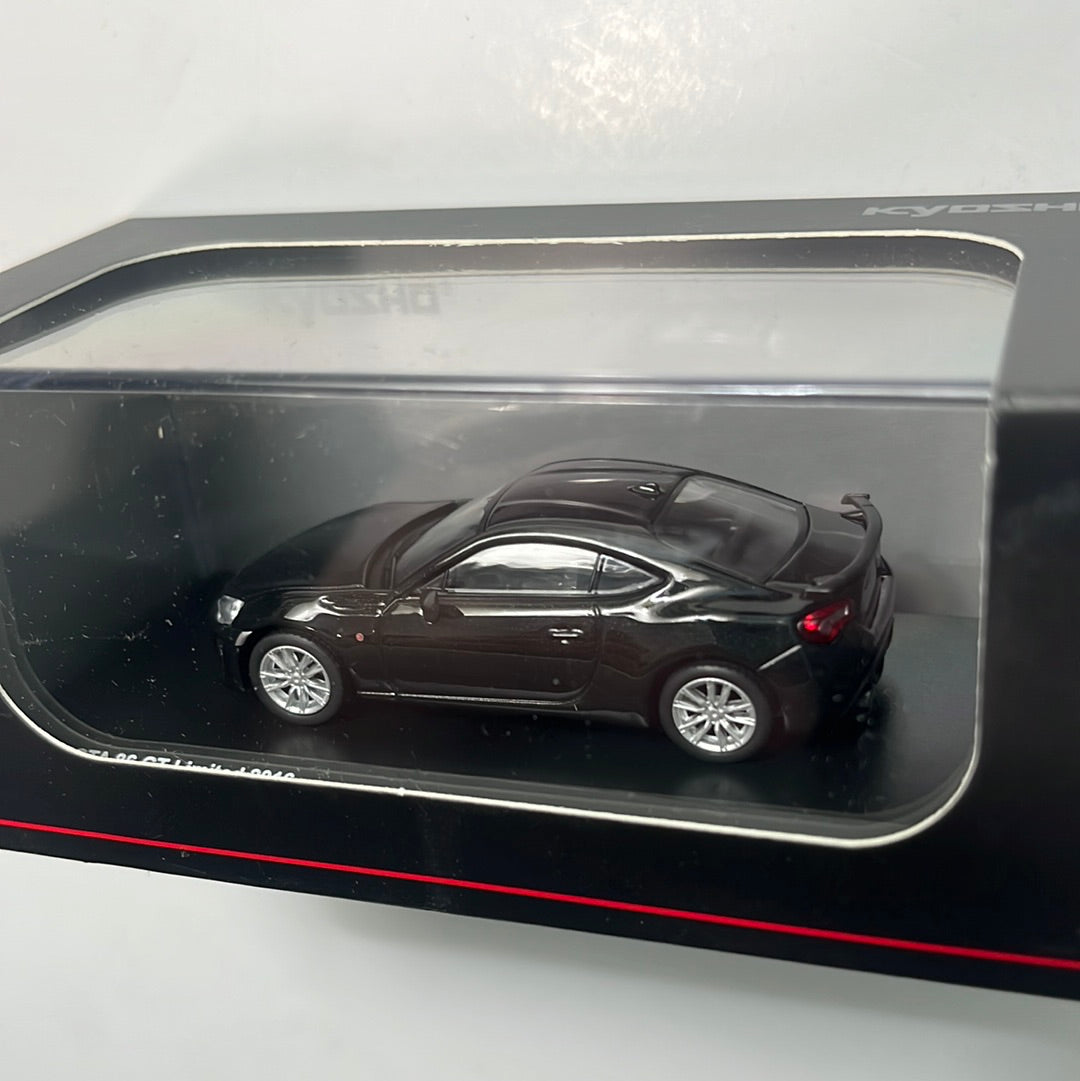 1/64 Kyosho Toyota 86 GT Limited 2016 Black – Flipn Diecast