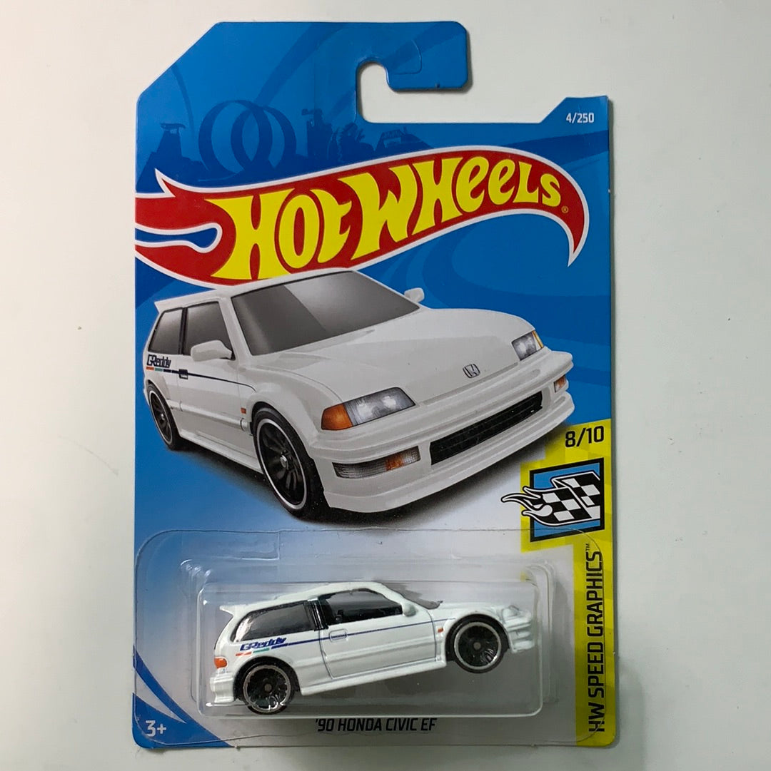 Hot Wheels 1/64 ‘90 Honda Civic EF Greddy White