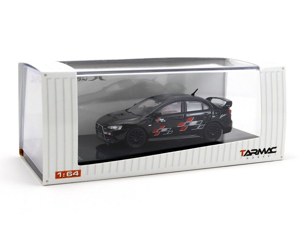 Tarmac Works Hobby64 1/64 Mitsubishi Lancer Evolution X Ralliart Black