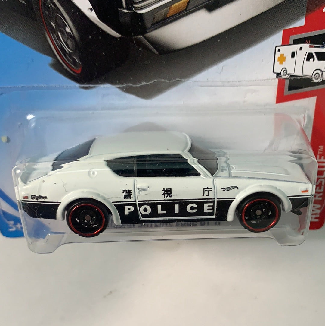 Hot Wheels Nissan Skyline 2000 GT-R Police White