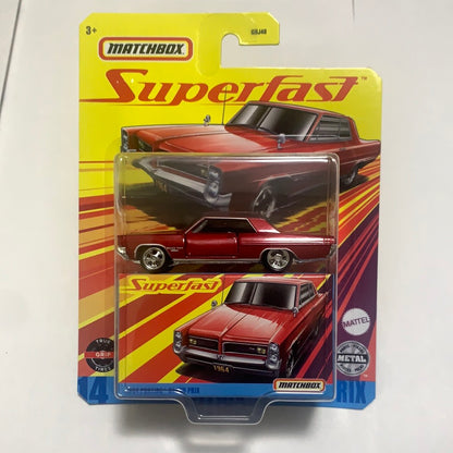 Matchbox Superfast 1/64 1964 Pontiac Grand Prix Red - GNY10