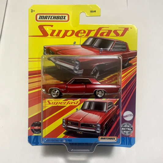Matchbox Superfast 1/64 1964 Pontiac Grand Prix Red - GNY10