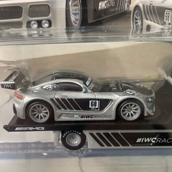 Hot Wheels 1/64 Car Culture Team Transport ‘16 Mercedes AMG GT3 w/ Fleet Street - Damaged Card