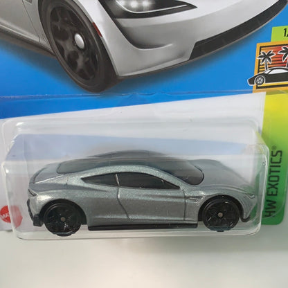 Hot Wheels 1/64 Tesla Roadster Silver