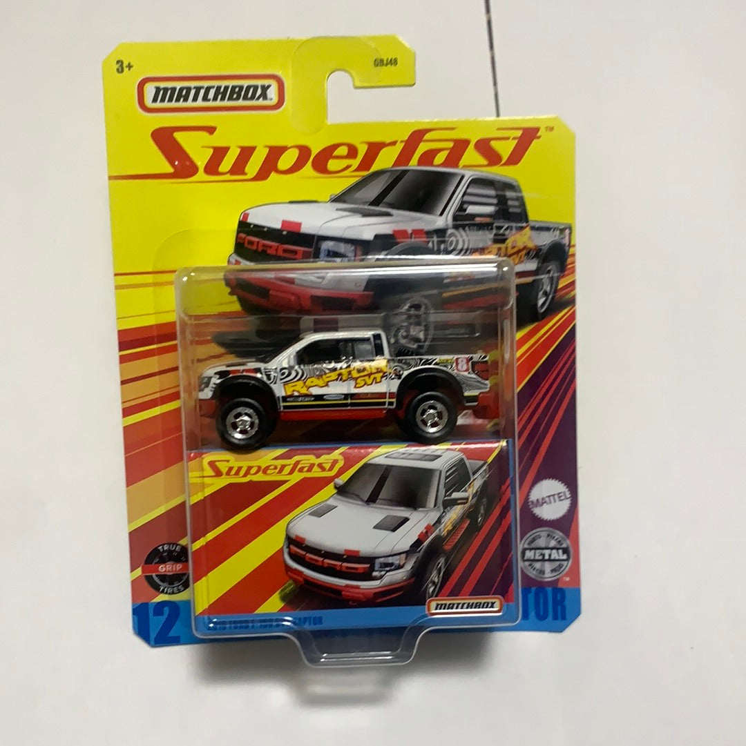 Matchbox Superfast 1/64 2010 Ford F-150 SVT Raptor White - GNY12
